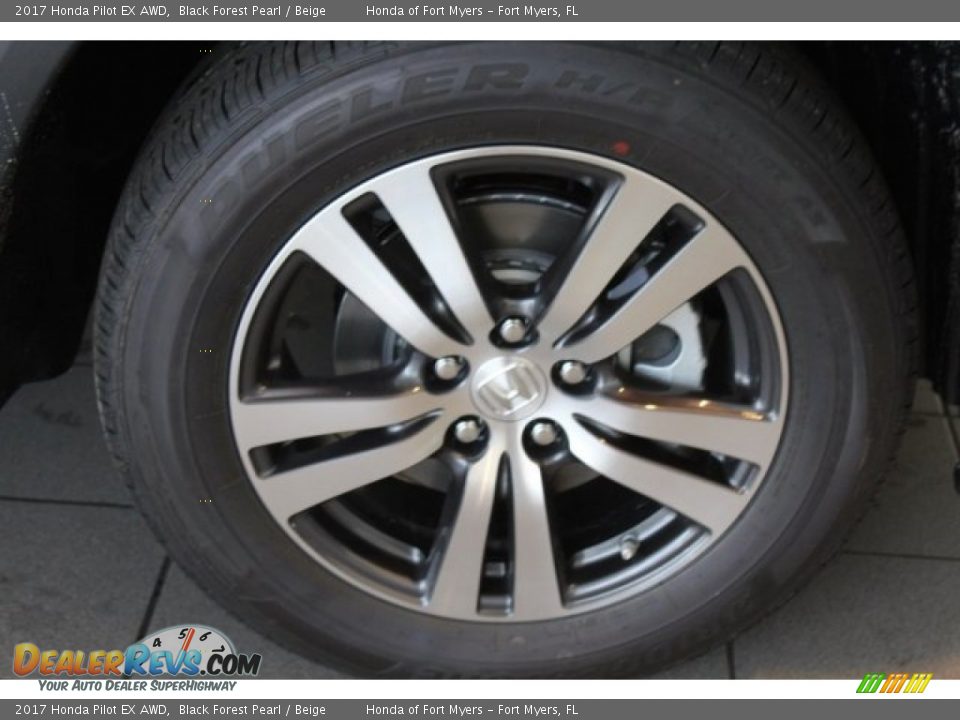 2017 Honda Pilot EX AWD Black Forest Pearl / Beige Photo #7