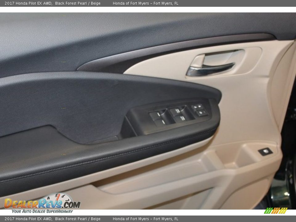 2017 Honda Pilot EX AWD Black Forest Pearl / Beige Photo #8