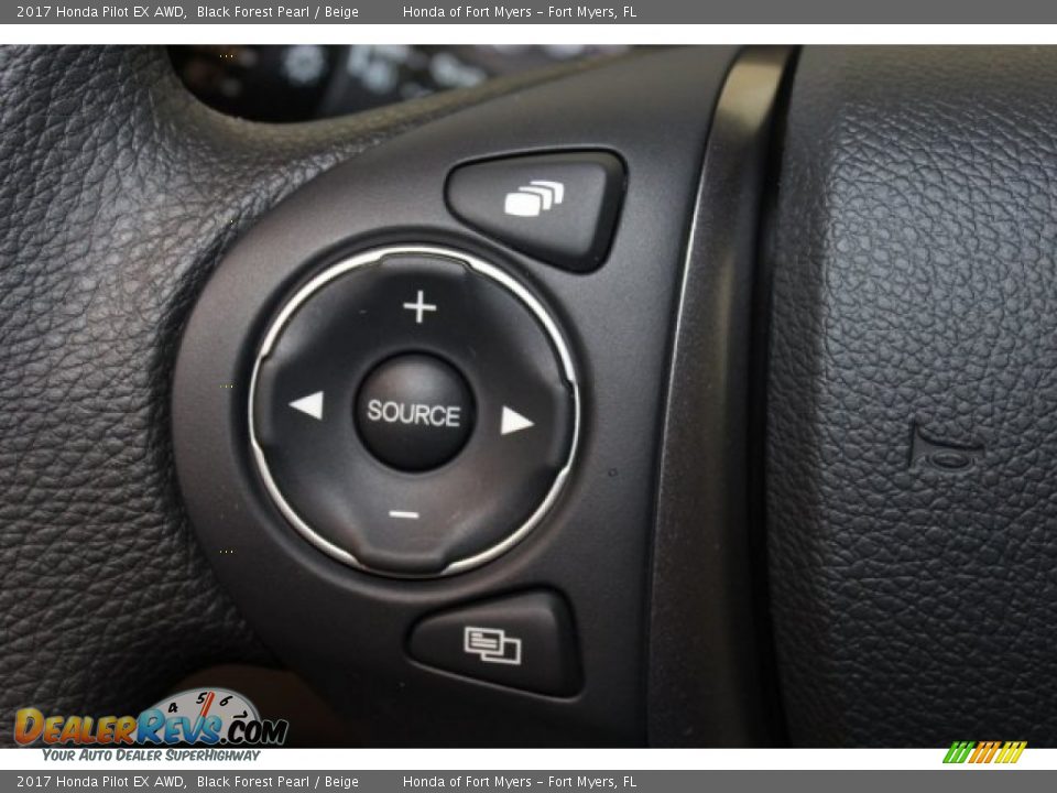 2017 Honda Pilot EX AWD Black Forest Pearl / Beige Photo #12