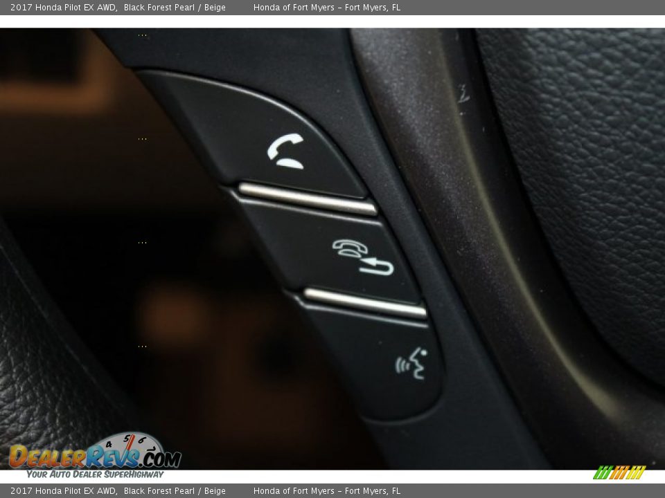 2017 Honda Pilot EX AWD Black Forest Pearl / Beige Photo #14