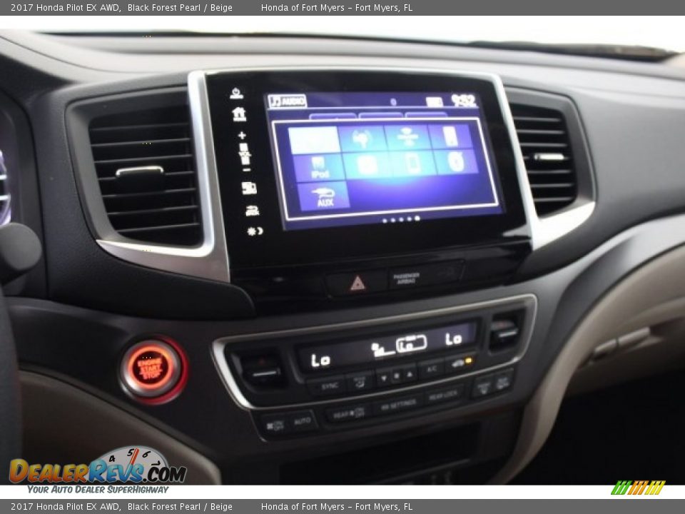 2017 Honda Pilot EX AWD Black Forest Pearl / Beige Photo #16