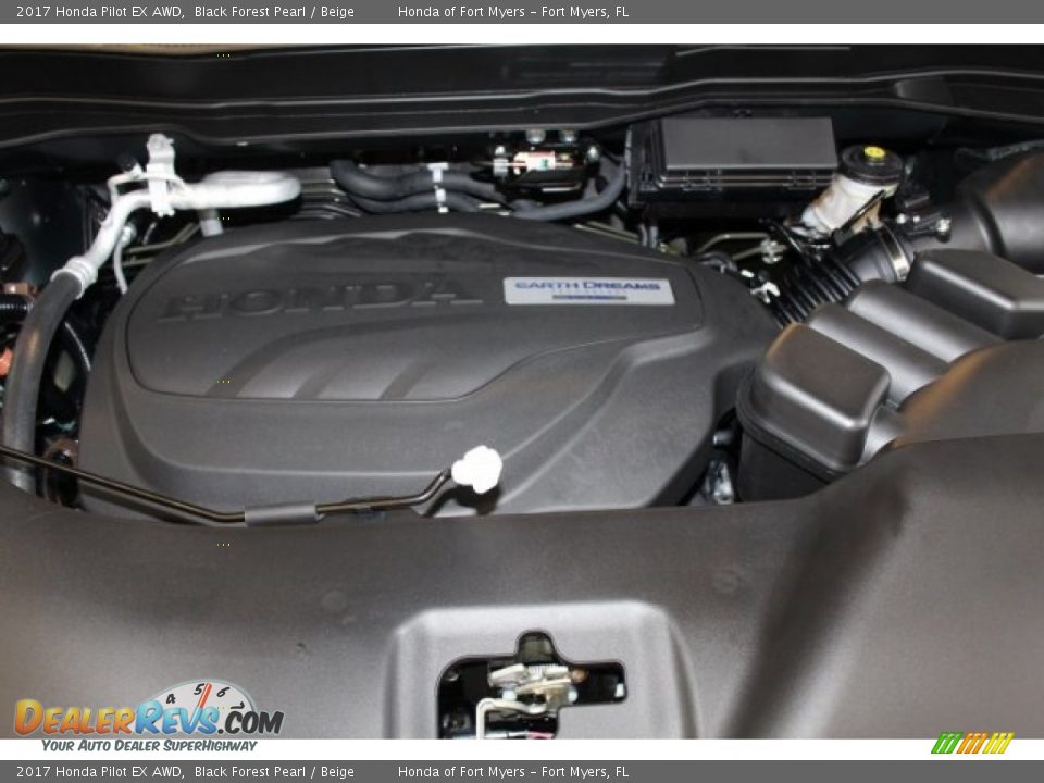 2017 Honda Pilot EX AWD Black Forest Pearl / Beige Photo #24