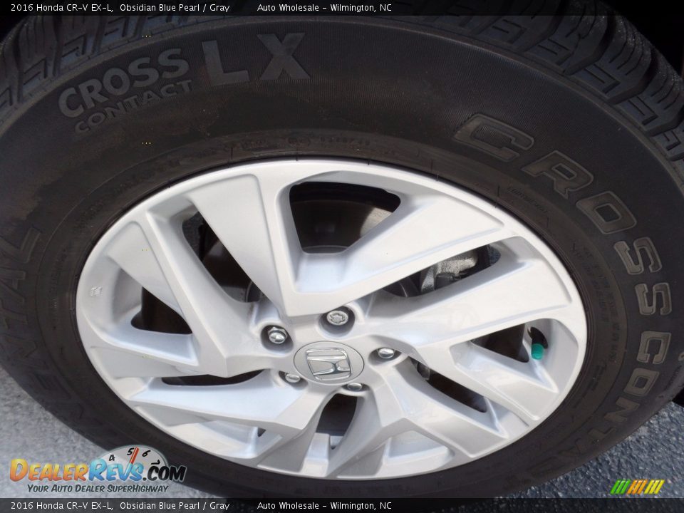 2016 Honda CR-V EX-L Obsidian Blue Pearl / Gray Photo #7
