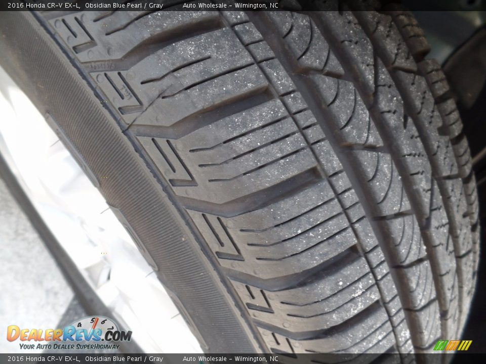 2016 Honda CR-V EX-L Obsidian Blue Pearl / Gray Photo #8