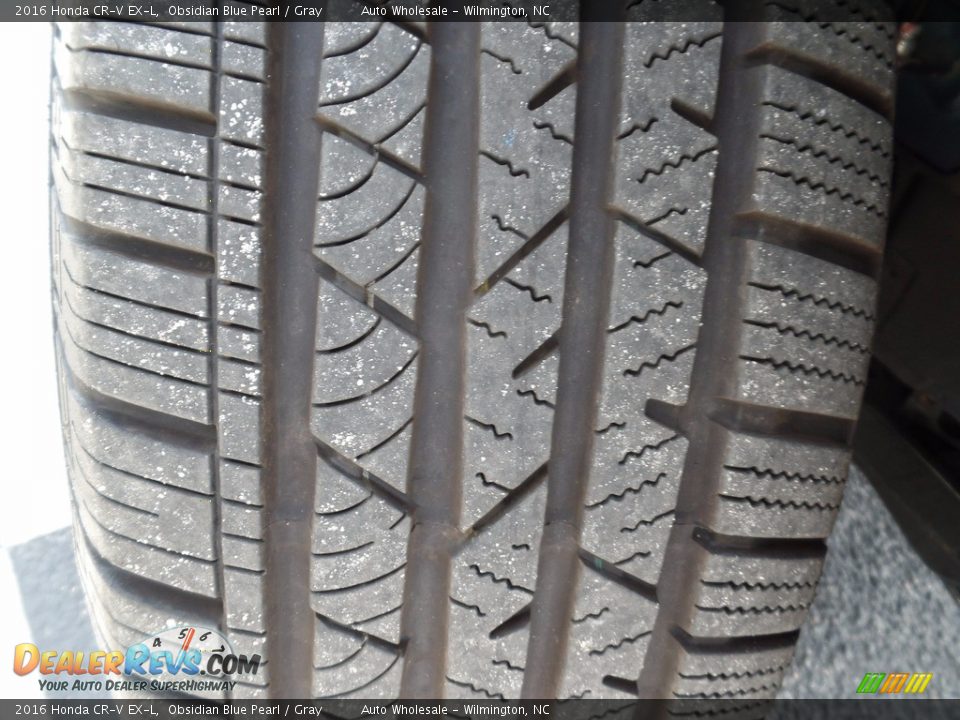 2016 Honda CR-V EX-L Obsidian Blue Pearl / Gray Photo #9