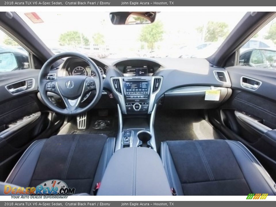 Ebony Interior - 2018 Acura TLX V6 A-Spec Sedan Photo #9