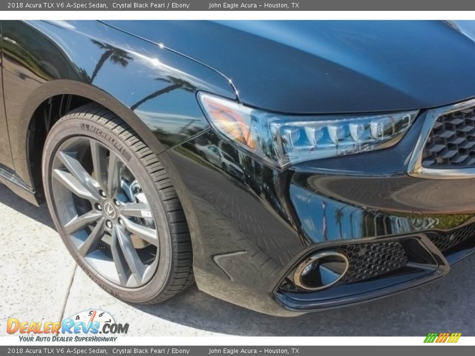 2018 Acura TLX V6 A-Spec Sedan Crystal Black Pearl / Ebony Photo #10