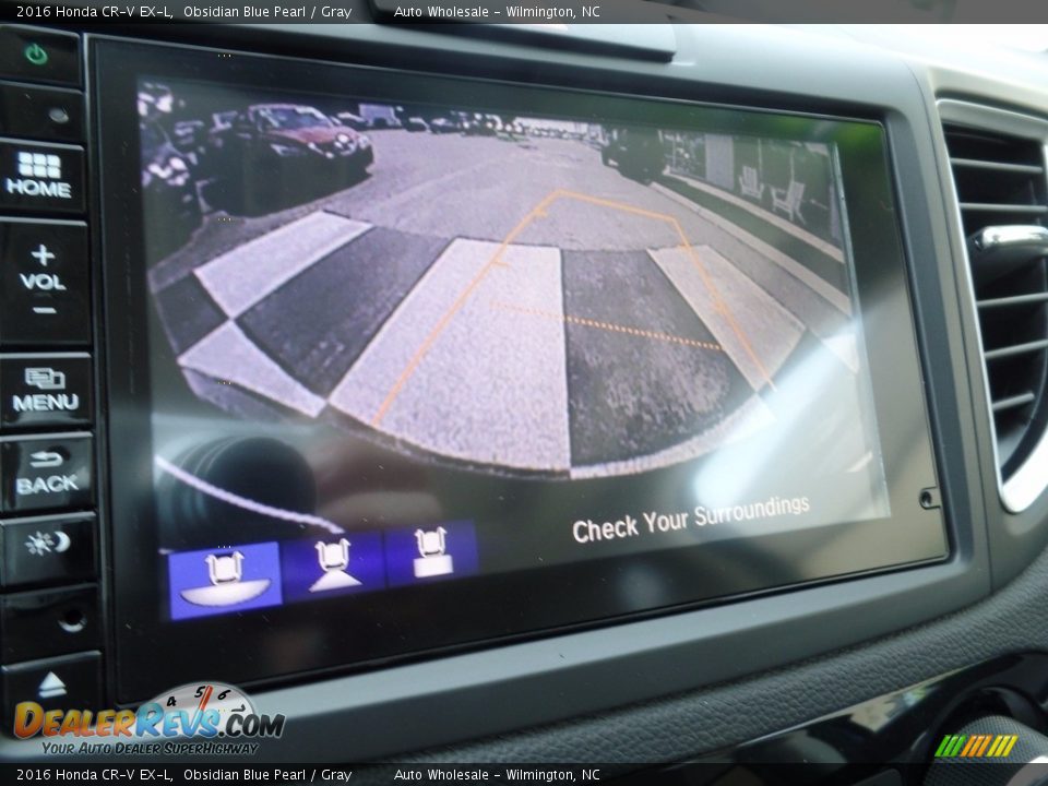 2016 Honda CR-V EX-L Obsidian Blue Pearl / Gray Photo #17