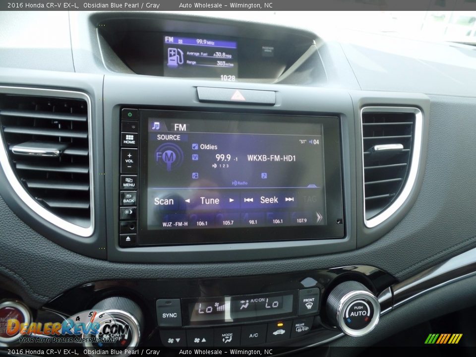 2016 Honda CR-V EX-L Obsidian Blue Pearl / Gray Photo #18