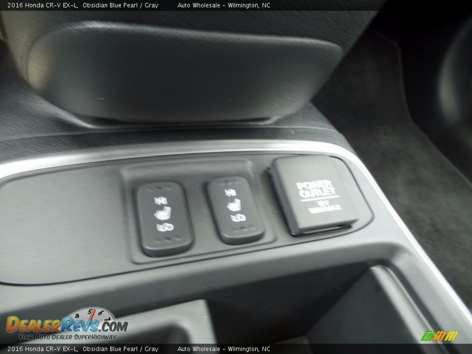 2016 Honda CR-V EX-L Obsidian Blue Pearl / Gray Photo #20