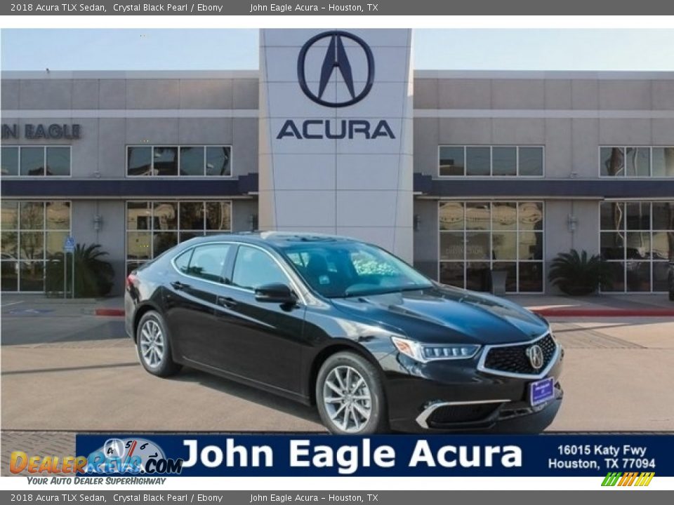 2018 Acura TLX Sedan Crystal Black Pearl / Ebony Photo #1