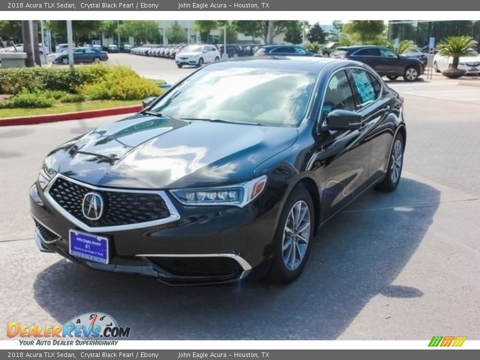 2018 Acura TLX Sedan Crystal Black Pearl / Ebony Photo #3