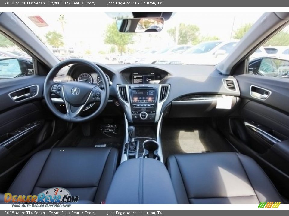 Ebony Interior - 2018 Acura TLX Sedan Photo #9