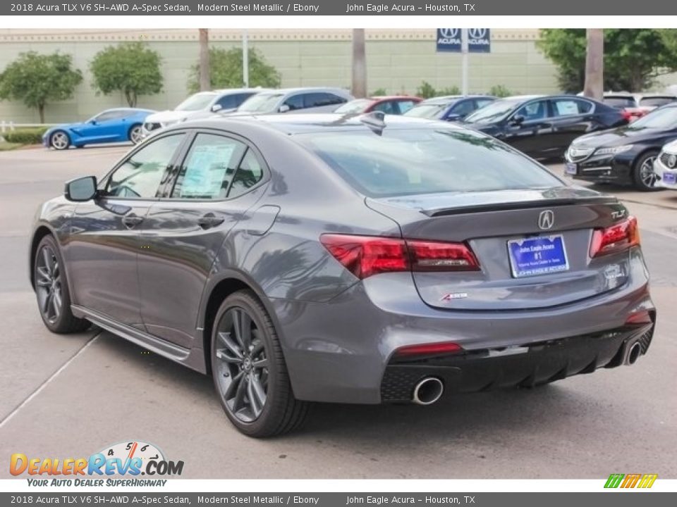 2018 Acura TLX V6 SH-AWD A-Spec Sedan Modern Steel Metallic / Ebony Photo #5