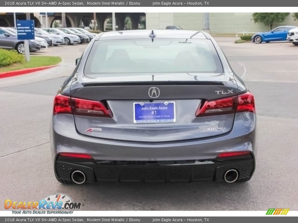 2018 Acura TLX V6 SH-AWD A-Spec Sedan Modern Steel Metallic / Ebony Photo #6