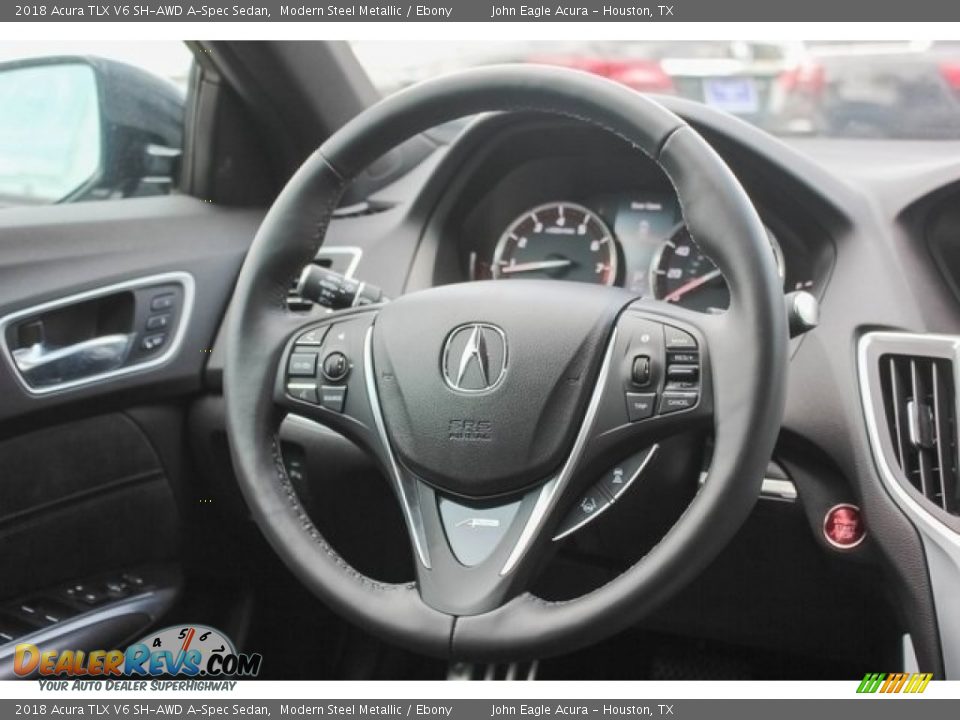 2018 Acura TLX V6 SH-AWD A-Spec Sedan Steering Wheel Photo #26