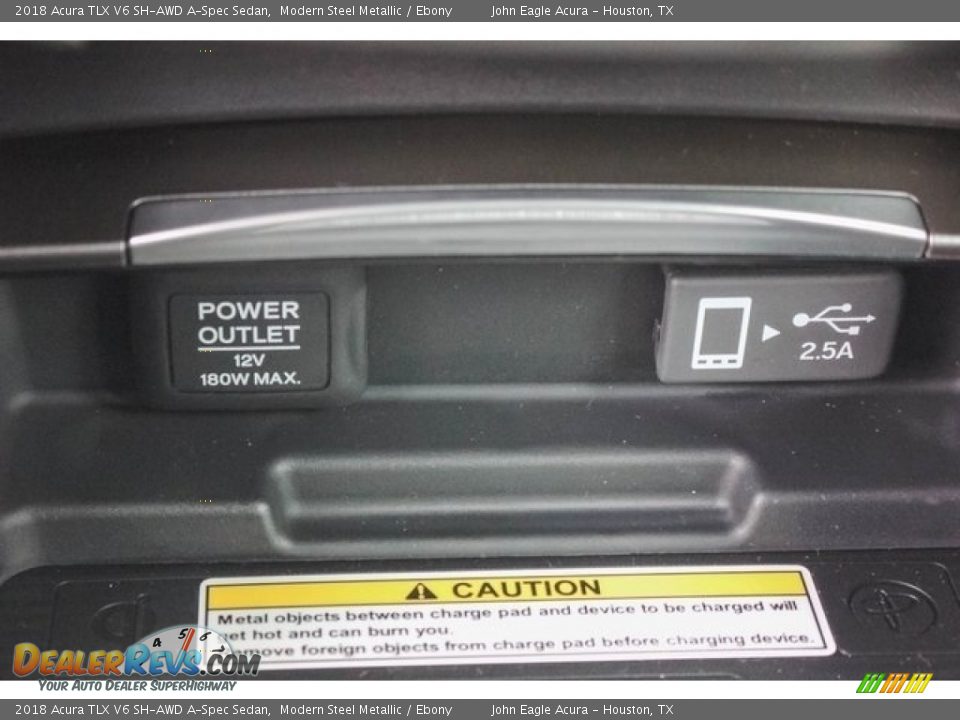 2018 Acura TLX V6 SH-AWD A-Spec Sedan Modern Steel Metallic / Ebony Photo #34