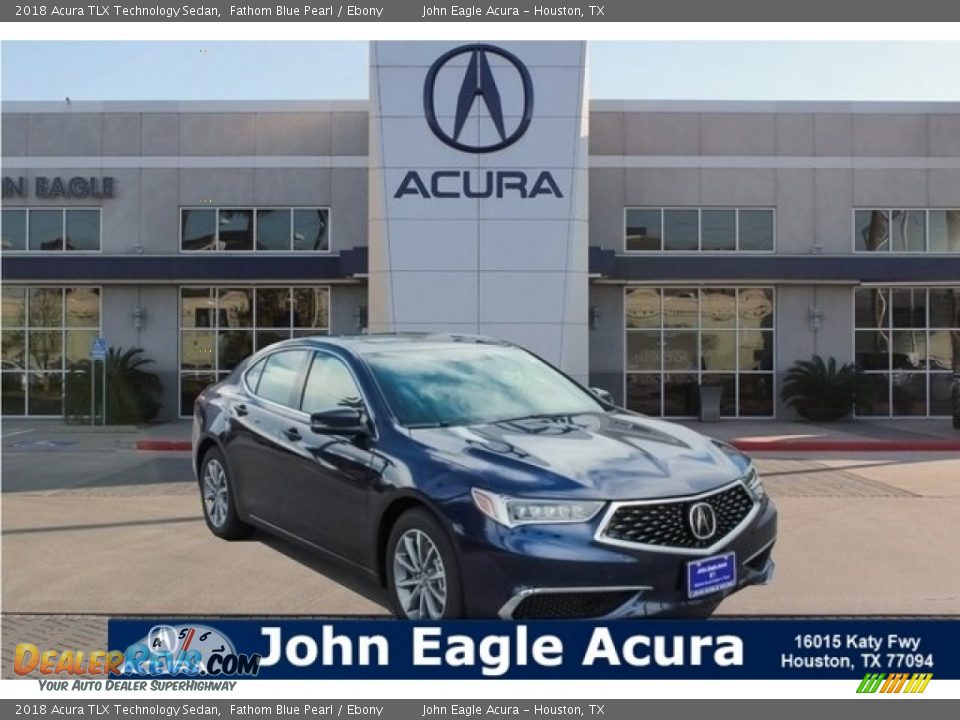 2018 Acura TLX Technology Sedan Fathom Blue Pearl / Ebony Photo #1