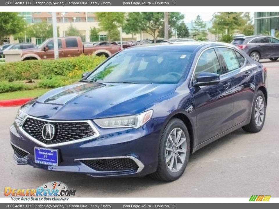 2018 Acura TLX Technology Sedan Fathom Blue Pearl / Ebony Photo #3