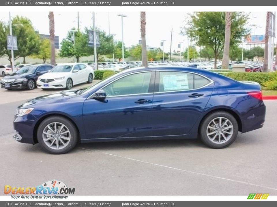 2018 Acura TLX Technology Sedan Fathom Blue Pearl / Ebony Photo #4