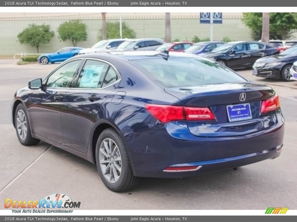 2018 Acura TLX Technology Sedan Fathom Blue Pearl / Ebony Photo #5