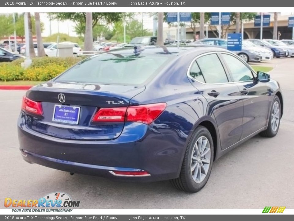 2018 Acura TLX Technology Sedan Fathom Blue Pearl / Ebony Photo #7