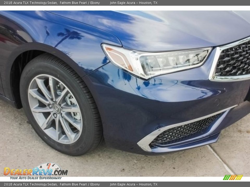 2018 Acura TLX Technology Sedan Fathom Blue Pearl / Ebony Photo #10