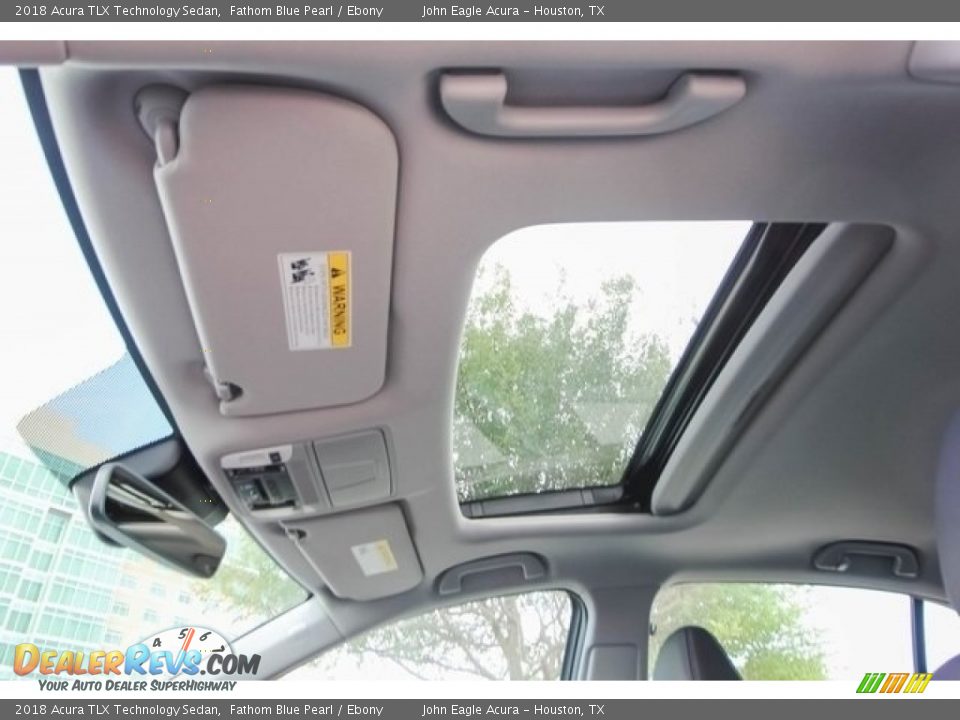 2018 Acura TLX Technology Sedan Fathom Blue Pearl / Ebony Photo #14