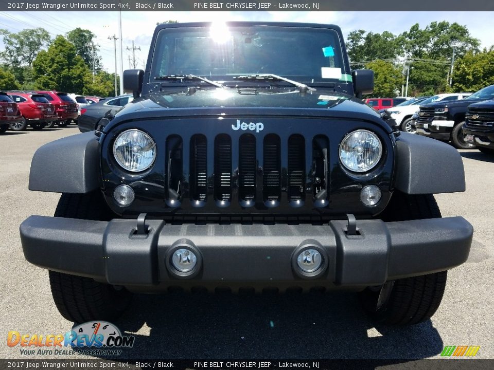2017 Jeep Wrangler Unlimited Sport 4x4 Black / Black Photo #2