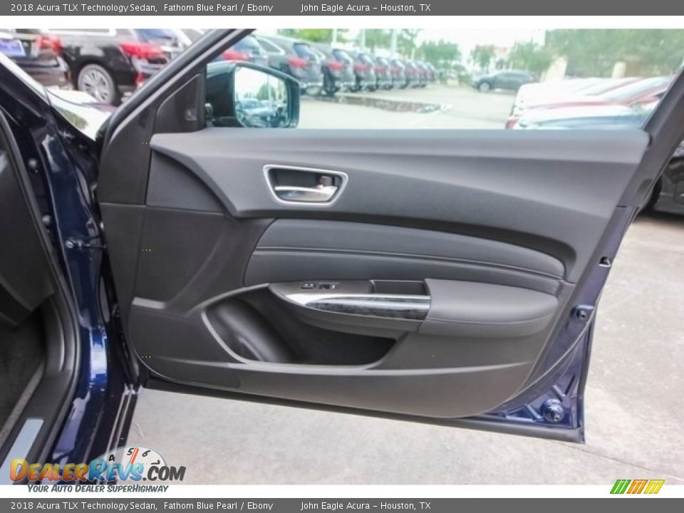 2018 Acura TLX Technology Sedan Fathom Blue Pearl / Ebony Photo #21