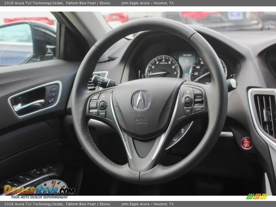 2018 Acura TLX Technology Sedan Fathom Blue Pearl / Ebony Photo #25