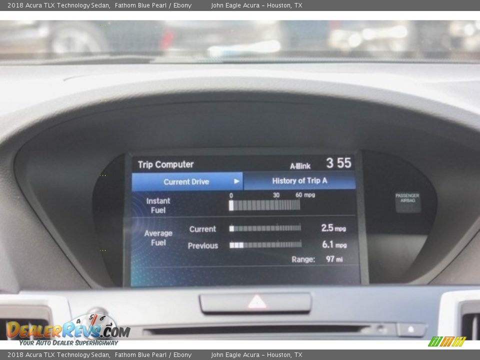 2018 Acura TLX Technology Sedan Fathom Blue Pearl / Ebony Photo #27
