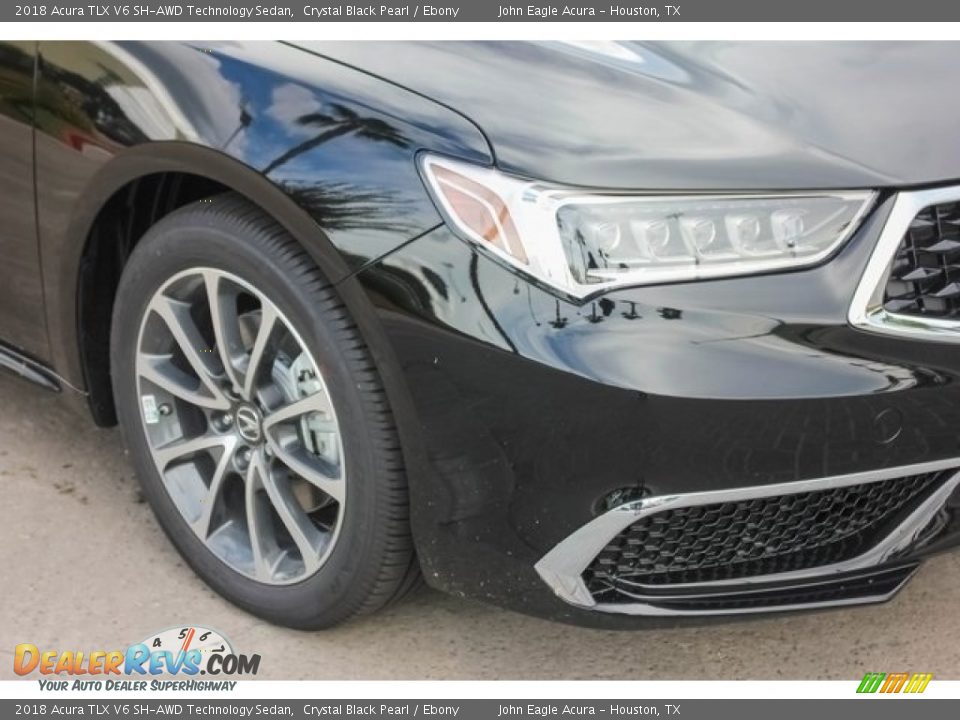 2018 Acura TLX V6 SH-AWD Technology Sedan Crystal Black Pearl / Ebony Photo #10