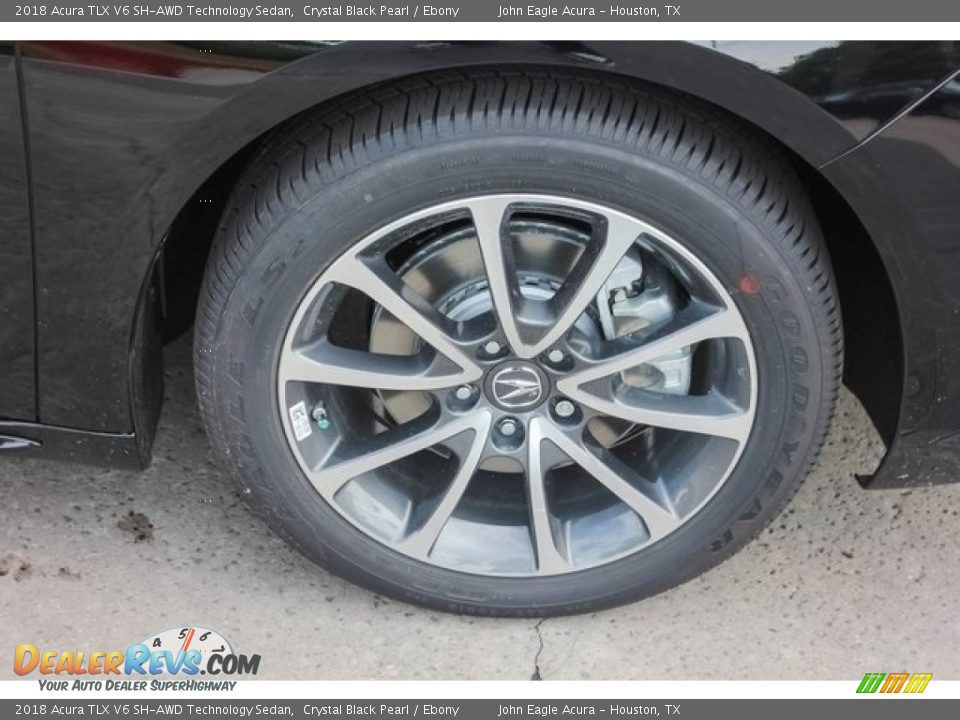 2018 Acura TLX V6 SH-AWD Technology Sedan Crystal Black Pearl / Ebony Photo #11