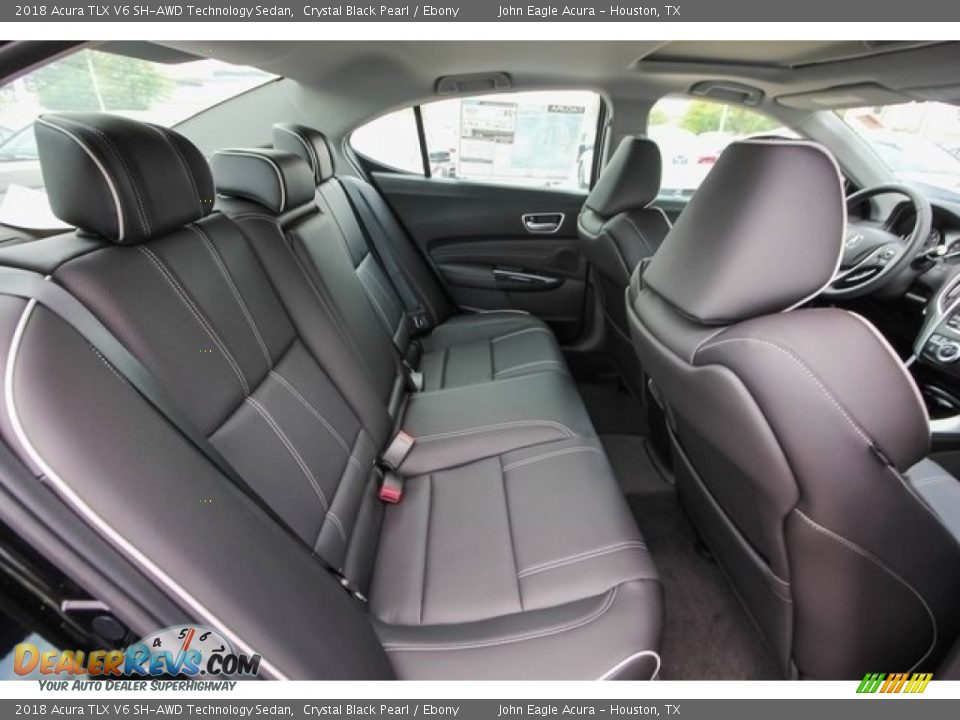 2018 Acura TLX V6 SH-AWD Technology Sedan Crystal Black Pearl / Ebony Photo #20