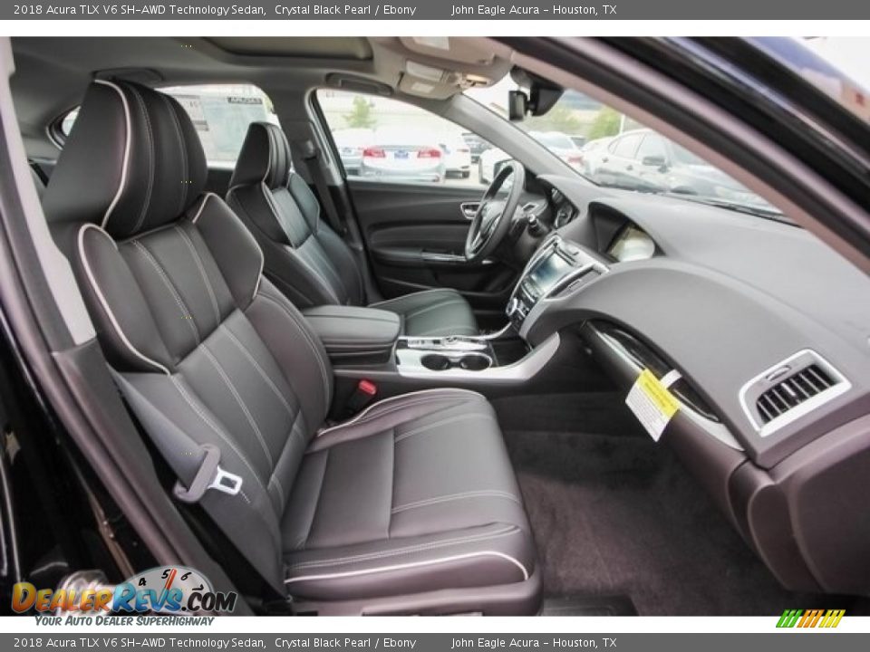 2018 Acura TLX V6 SH-AWD Technology Sedan Crystal Black Pearl / Ebony Photo #22
