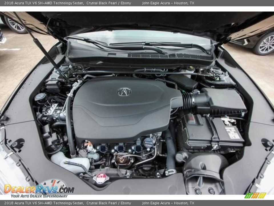 2018 Acura TLX V6 SH-AWD Technology Sedan Crystal Black Pearl / Ebony Photo #23
