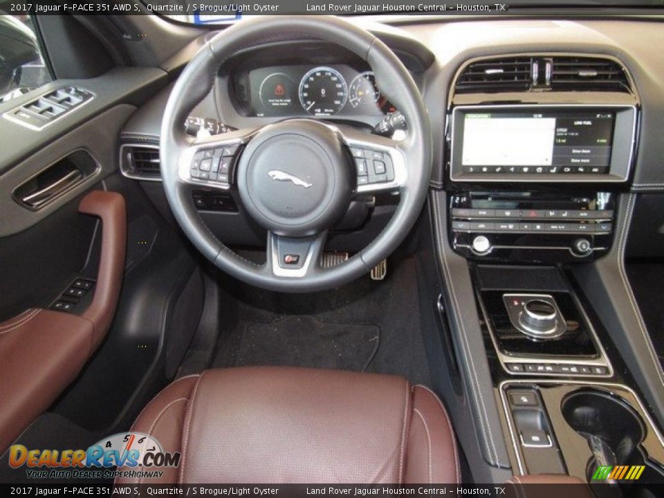 Dashboard of 2017 Jaguar F-PACE 35t AWD S Photo #13