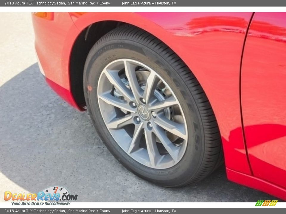 2018 Acura TLX Technology Sedan San Marino Red / Ebony Photo #14