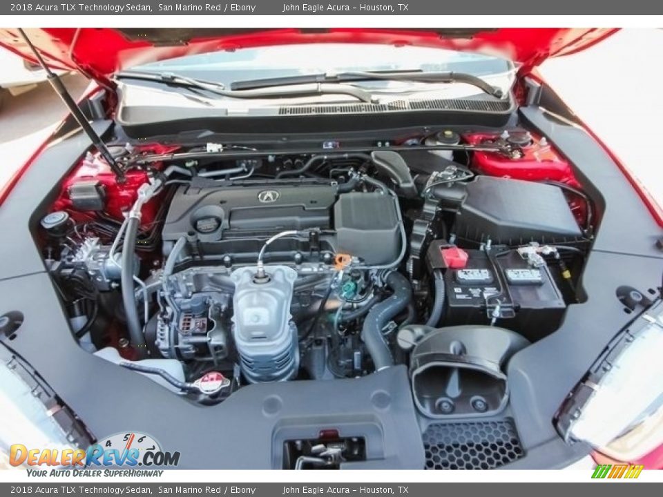 2018 Acura TLX Technology Sedan San Marino Red / Ebony Photo #27