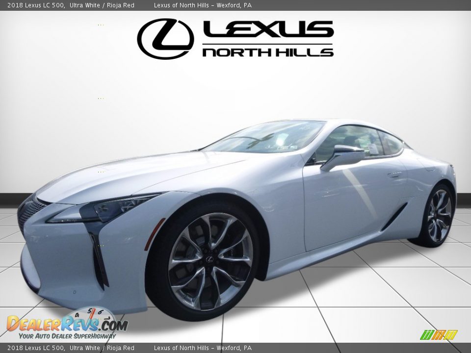 2018 Lexus LC 500 Ultra White / Rioja Red Photo #4