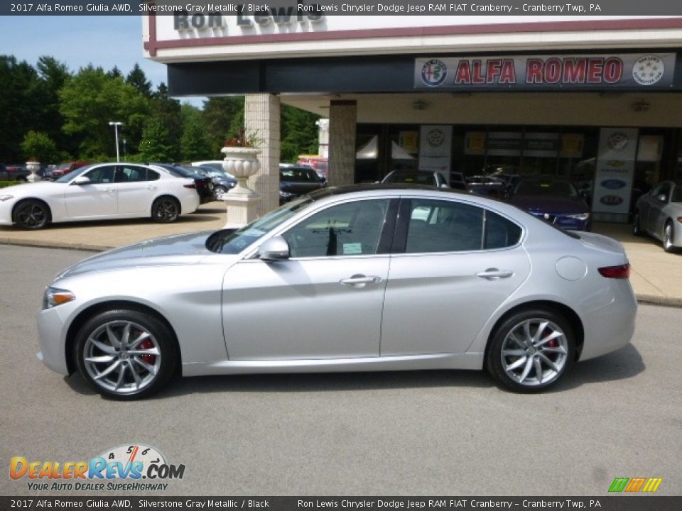 2017 Alfa Romeo Giulia AWD Silverstone Gray Metallic / Black Photo #3