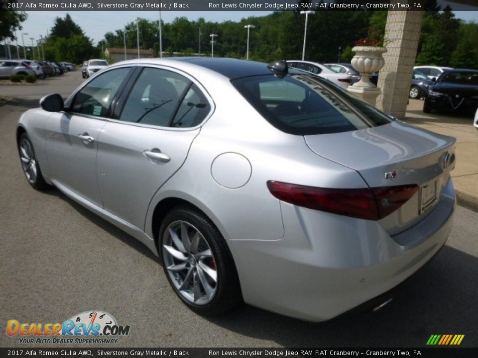 2017 Alfa Romeo Giulia AWD Silverstone Gray Metallic / Black Photo #4
