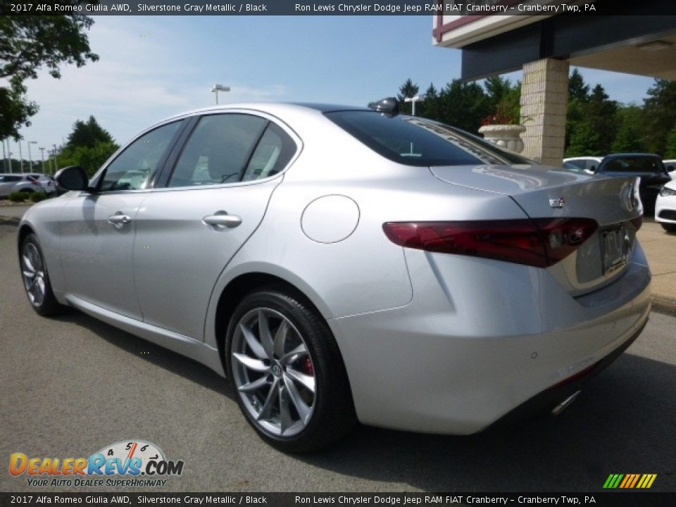 2017 Alfa Romeo Giulia AWD Silverstone Gray Metallic / Black Photo #5