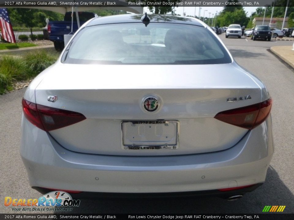 2017 Alfa Romeo Giulia AWD Silverstone Gray Metallic / Black Photo #6
