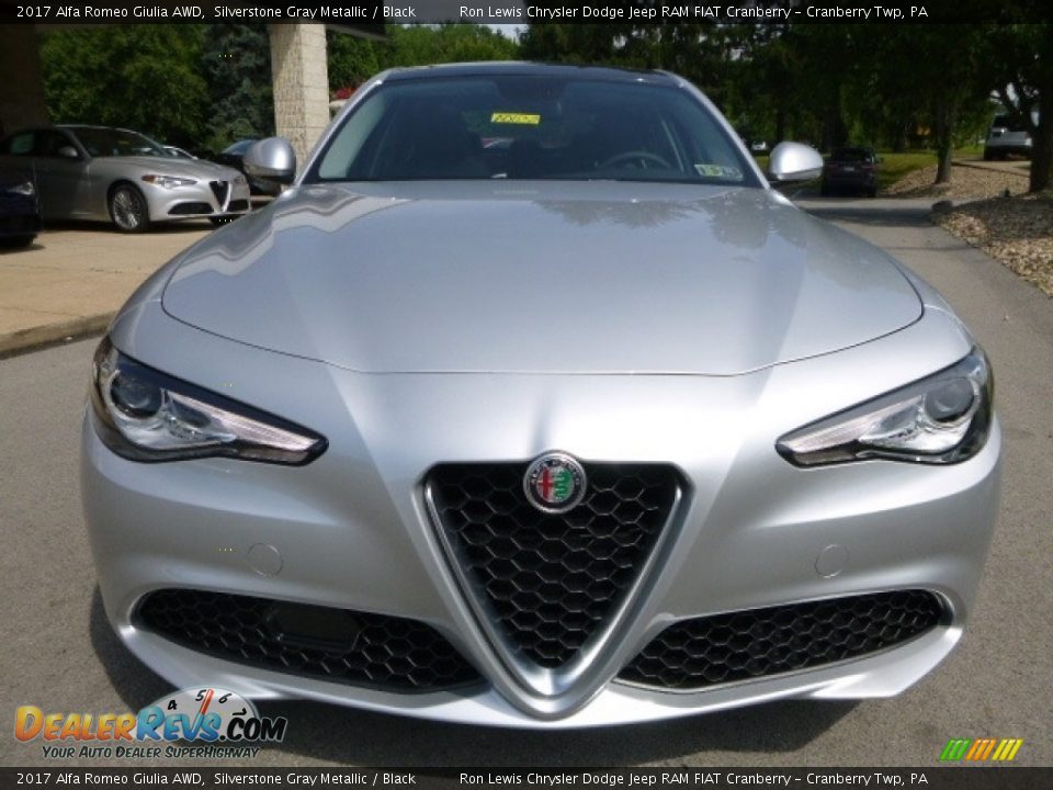 2017 Alfa Romeo Giulia AWD Silverstone Gray Metallic / Black Photo #12