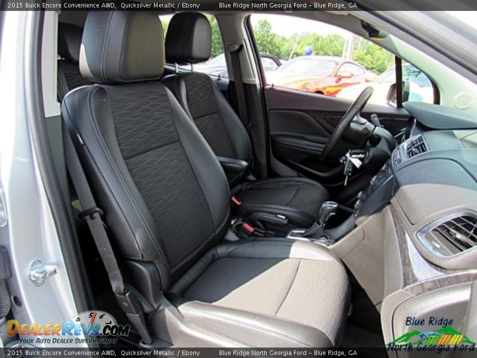 2015 Buick Encore Convenience AWD Quicksilver Metallic / Ebony Photo #14