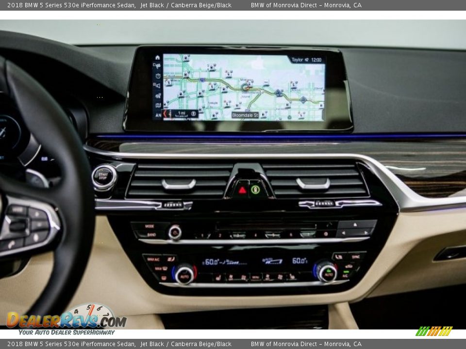 Controls of 2018 BMW 5 Series 530e iPerfomance Sedan Photo #6