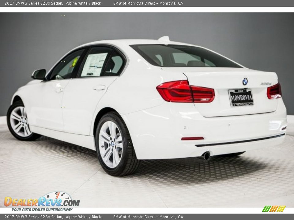 2017 BMW 3 Series 328d Sedan Alpine White / Black Photo #3