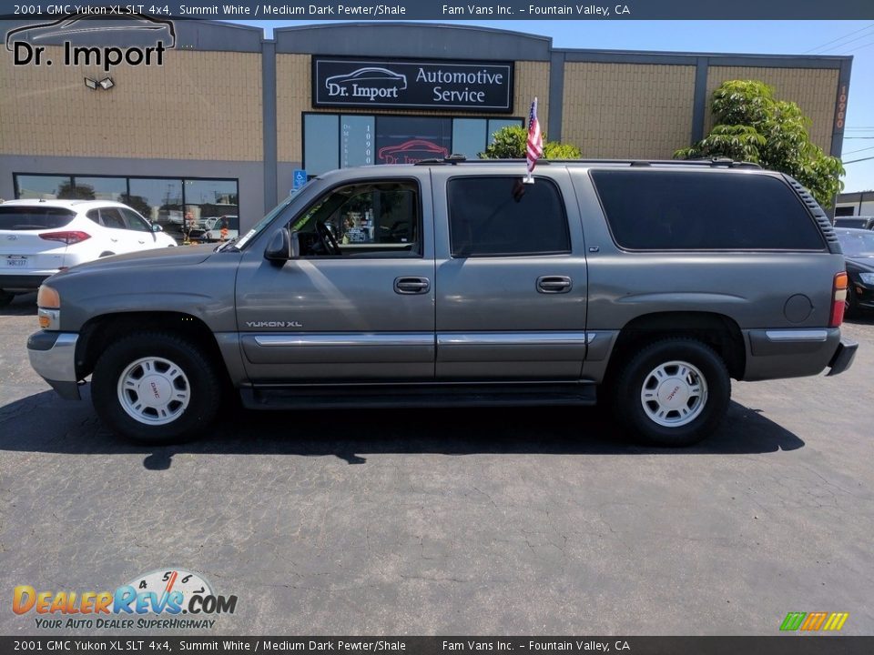 2001 GMC Yukon XL SLT 4x4 Summit White / Medium Dark Pewter/Shale Photo #1